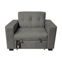 Sofá Cama Baraka Home Madison 1 Plz Gris Oscuro