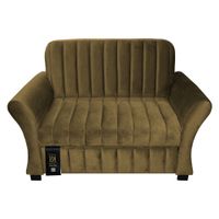 Sofá Cama Baraka Home Vancouber 1.5 Plz Beige Claro