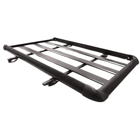 Parrilla Porta Equipaje de 140 cm Plana en Aluminio Negro - Espacio Adicional con Estilo