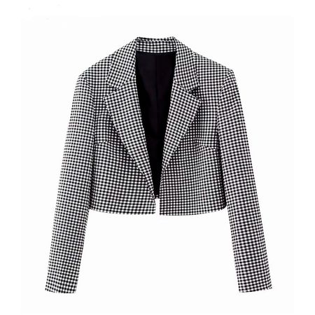 Blazer de Cuadros BE759 Tangada Mujer - nezmun Talla S