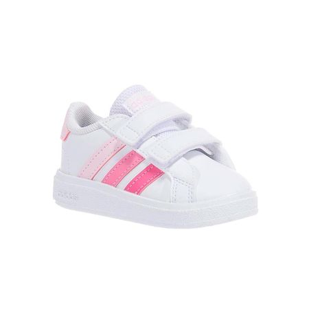 Zapatillas Adidas Grand Court 2.0 CFI IG2556 Color Blanco Para Niños Talla 27