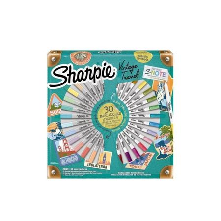 Sharpie Punta Fina Vintage Ruleta x30