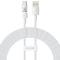 Cable Carga Rápida, USB-A a USB-C, Baseus, 2 Metros, Blanco