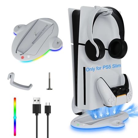 Cargador para Mando P5 Base Cooler para Slim Luz RGB