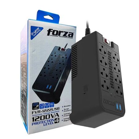 Estabilizador Forza Fvr-1212Usb 1200va 600w