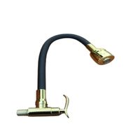 Pico Pared Flexible Negro Con Dorado