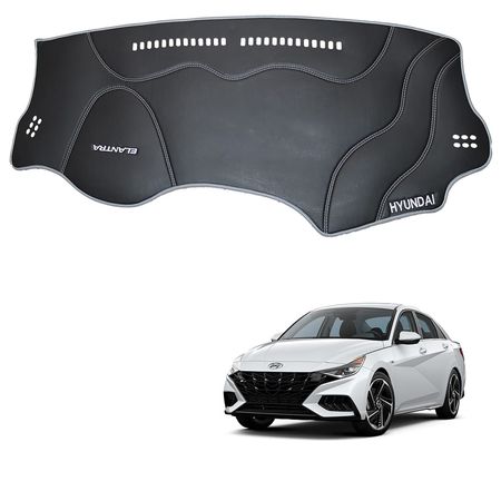 Protector de Tablero Para  HYUNDAI ELANTRA 2020- 2021 en Tacto Cuero - Protección y Estilo Superior