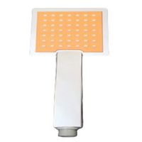 Ducha Teléfono Cuadrado Cromado con Naranja