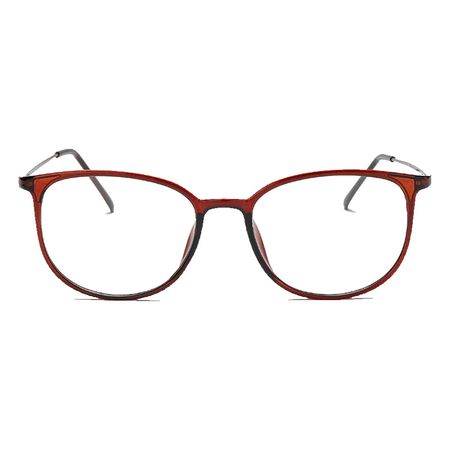 Montura Para Lentes Oftalmicos Marca Kottdo Cuadrada Unisex Color Marron Talla 52mm