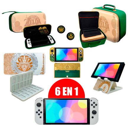 Superkit De Viaje Zelda Nintendo Switch Oled 6 En 1