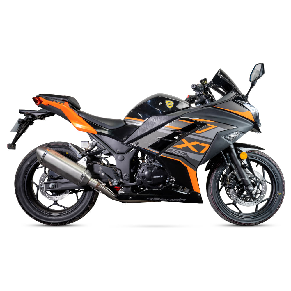 Motocicleta Ssenda Pistera SS300 X7 Negro Naranja