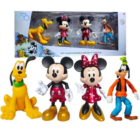 Set de Figuras Articulables Mickey Mouse y sus Amigos 4pcs