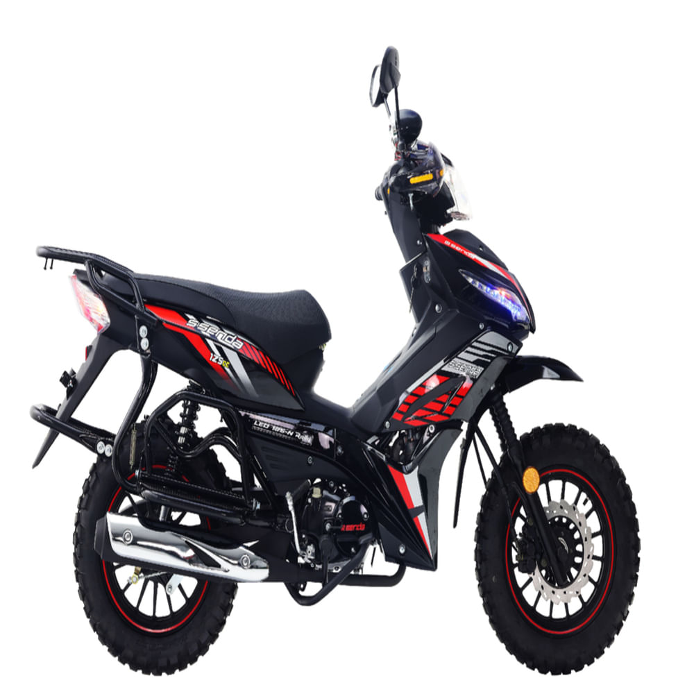 Motocicleta Ssenda Scooter Leo Rally 125 Rojo Negro