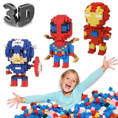 Mini Bloques Lego 3D Dibujos Animados Coleccionable Rompecabezas NIÑOS