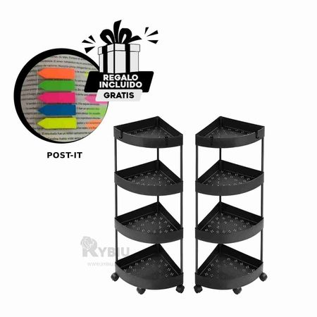 Organizador para Hogar en Negro Y+Post-it adhesivos