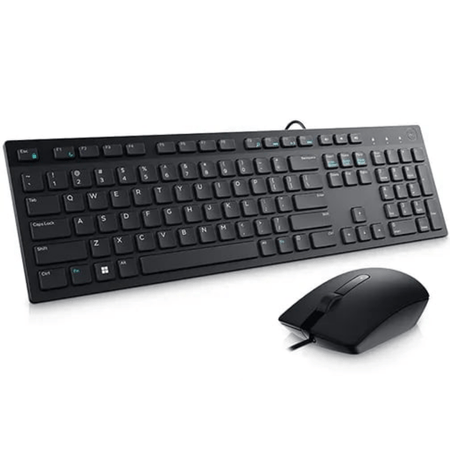 Kit Teclado Y Mouse Dell Usb Negro Español Km300c-Ltn
