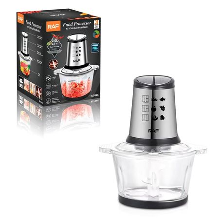 Procesador y Triturador de Alimentos 2L 800W, Envase de Vidrio - R.7046