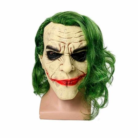 Máscara de Joker The Dark Knight Estilo Crema Halloween y Cosplay