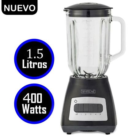 Licuadora Whiteline Vaso de Vidrio 1.5 Litros