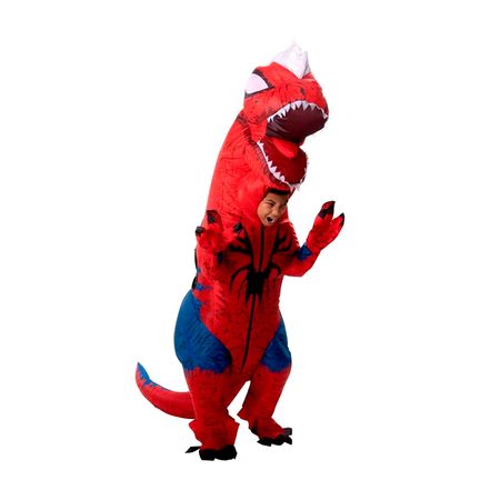 Disfraz Inflable T-Rex Spiderman para Halloween y Cosplay