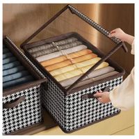 Organizador Plegable de Ropa y Clóset Con Tapa y Divisiones
