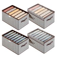 4 Pcs Organizador Plegable De Ropa con Tapa y Divisiones