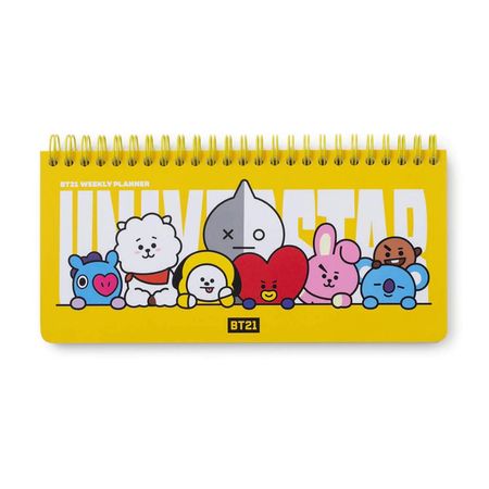 BTS BT21 Heart Weekly Planner Planificador Semanal Kpop 60 paginas