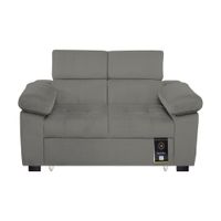 Sofá Cama Baraka Home Baltimore 1.5 Plz Gris Oscuro