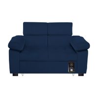 Sofá Cama Baraka Home Baltimore 1.5 Plz - Azul Marino