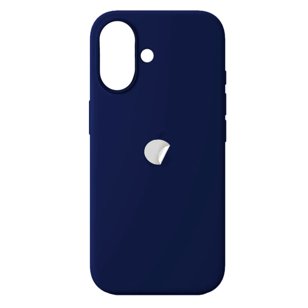 Funda Silicone Case Para iPhone 16 Azul