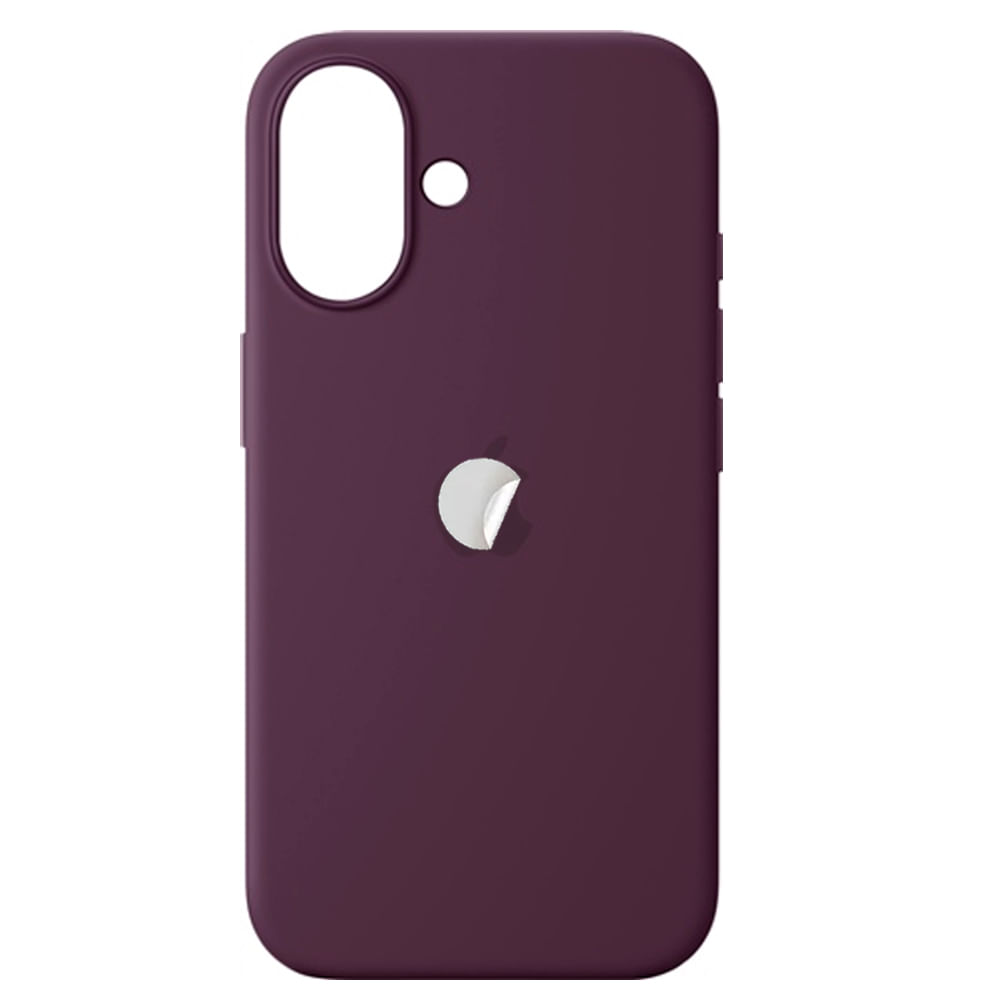 Funda Silicone Case Para iPhone 16 Guinda