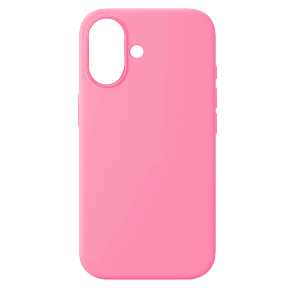 Funda Silicone Case Para iPhone 16 Plus Rosado