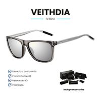 Lentes de Sol VEITHDIA Sprint - Polarizados - UV400 - Plata