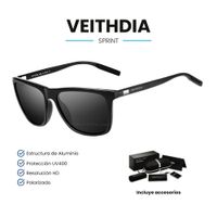 Lentes de Sol VEITHDIA Sprint - Polarizados - UV400 - Negro
