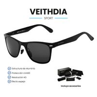 Lentes de Sol VEITHDIA Sport - Polarizados - UV400 - Negro