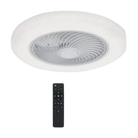 Ventilador de Techo Orange 5 Aspas Plafón Luz Fría/Cálida/Neutra 50W + Control