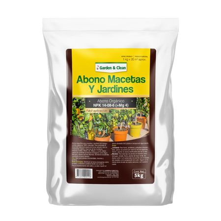 Abono Orgánico para Macetas y Jardines 5kg Ferticorp