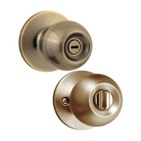 Chapa Pomo de Baño Bala Bronce/Acero Bronce Antiguo Kwikset