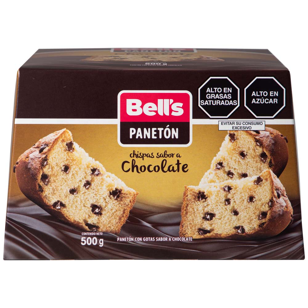 Panetón BELL'S Chispas de Chocolate Caja 500g