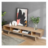 Mesa de TV 65"" Contemporánea TU MESITA Jynx Melamina 18mm Color Duna