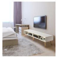 Mesa de TV 65"" Clásica TU MESITA Majer Melamina 18mm color Blanco