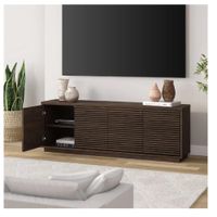 Mesa Moderna de TV 75"" TU MESITA Mireya Melamina 18mm color Marrón 4 puertas