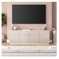 Mesa Moderna de TV 75"" TU MESITA Mireya Melamina 18mm color Duna 4 puertas