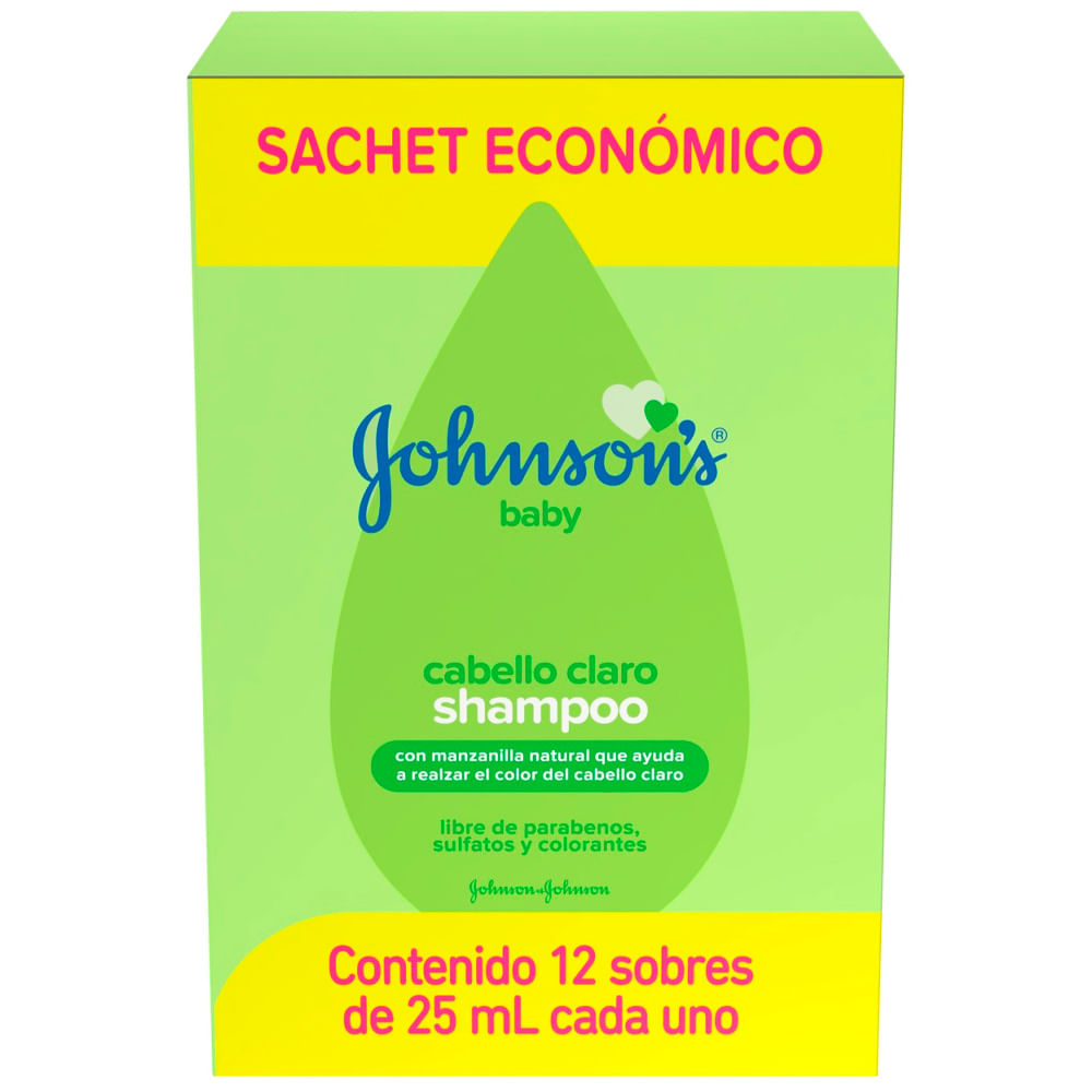 Shampoo para Bebé JOHNSON'S Manzanilla Sachet 25ml