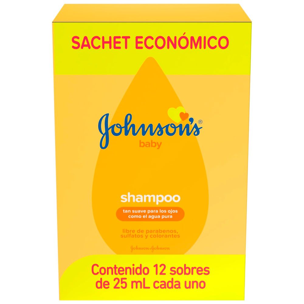 Shampoo para Bebé JOHNSON'S Original Sachet 25ml