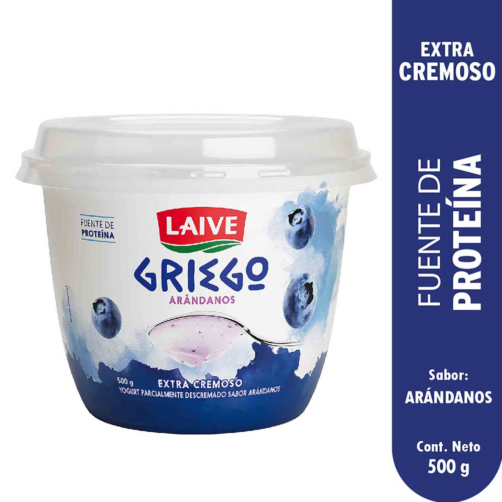 Yogurt Griego LAIVE Arándanos Pote 500g