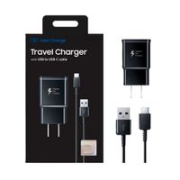 Cargador 15W carga rápida tipo C Negro