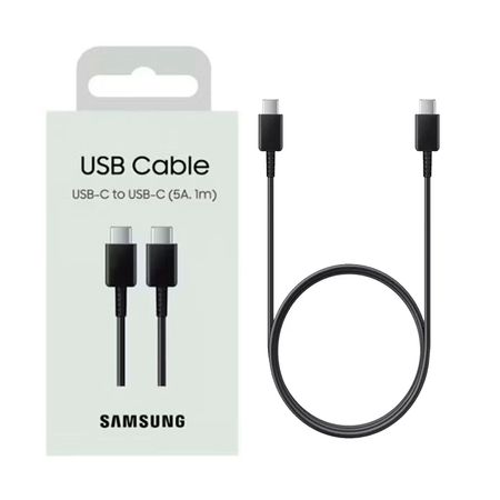 Cable Samsung 5A Tipo-C 1Mt Carga Rápida  Negro