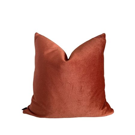Funda Cojin Bari Terracota Terciopelo  45x45 cm