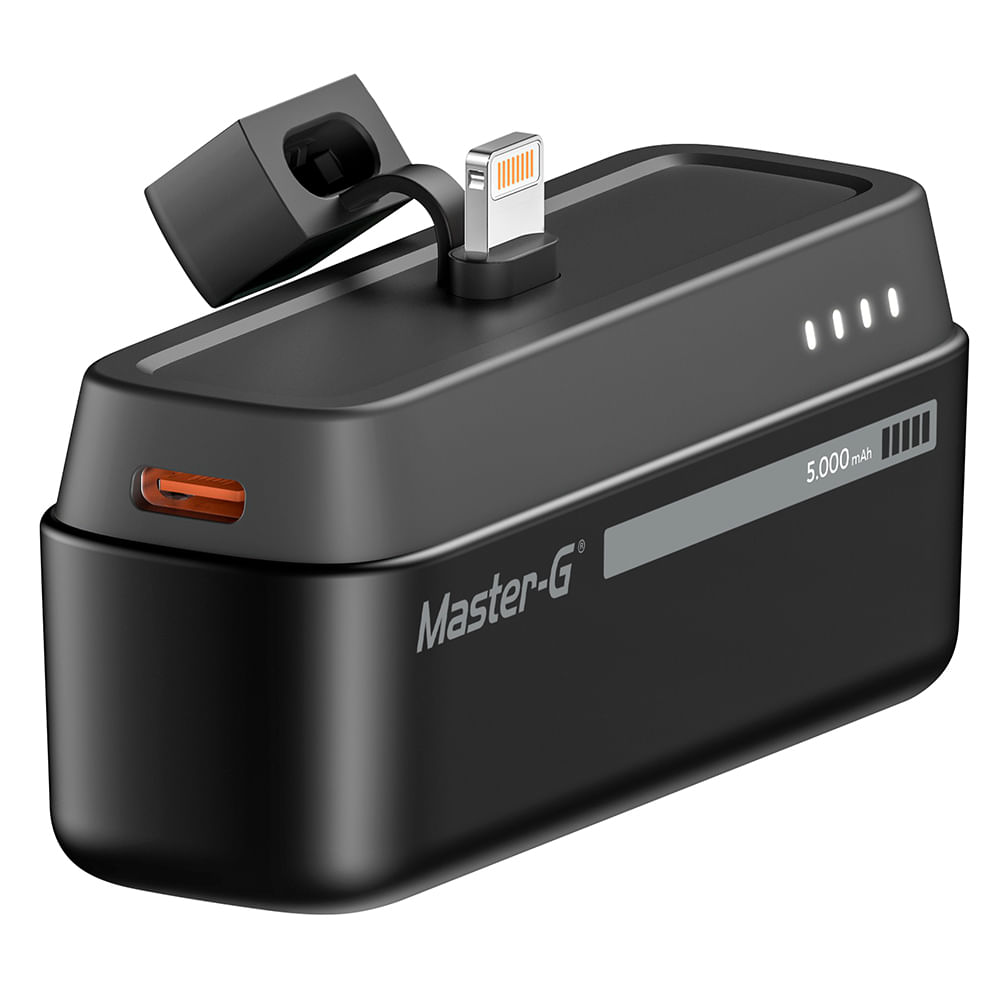 Cargador Portátil Base Master-G 5.000 mAh Lightning Negro